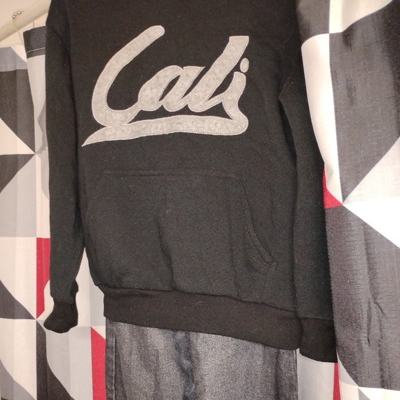 Original Deluxe Other - Black with Grey Lettering Hoodie And  Black Pants